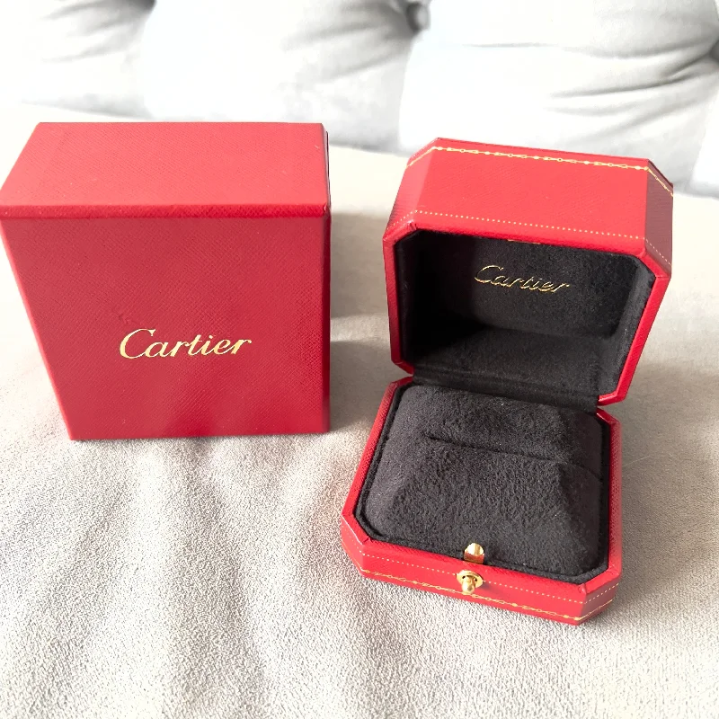 CARTIER Ring Box + Outer Box 3.40x3.25x2.40 inches