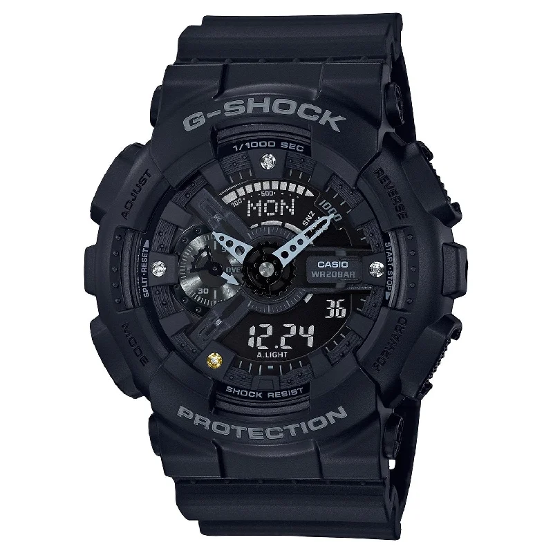 Casio Men's GA135DD-1A G-Shock Crystal Black Resin Watch