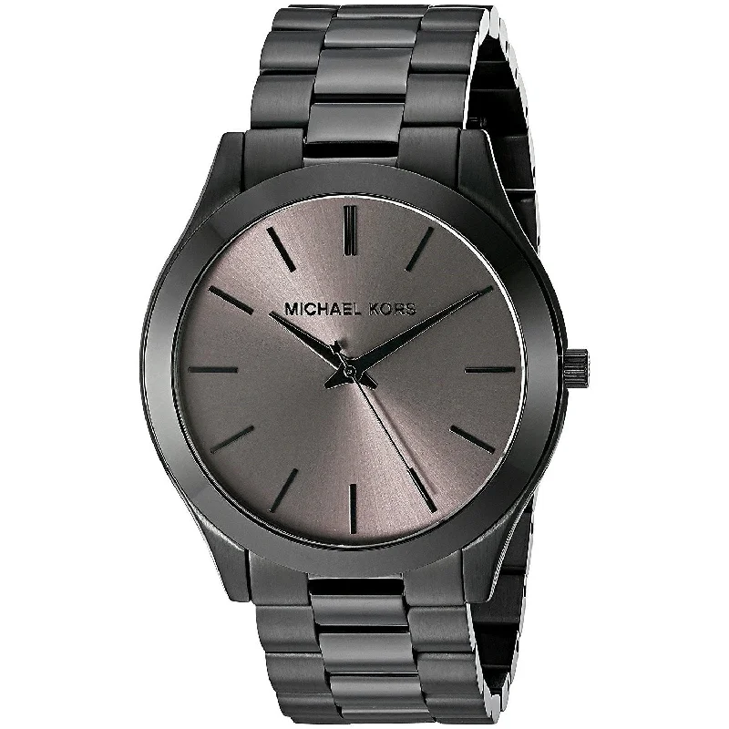 Michael Kors Men's MK8507 Slim Runway Black Stainless Steel Watch