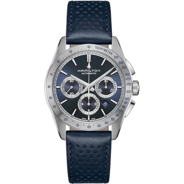 Hamilton H36616640 Jazzmaster Performer Auto Chronograph 42mm Blue