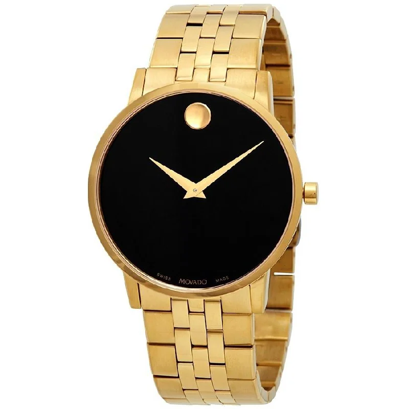 Movado Men's 0607203 Museum Classic Dot Gold-Tone Stainless Steel Watch