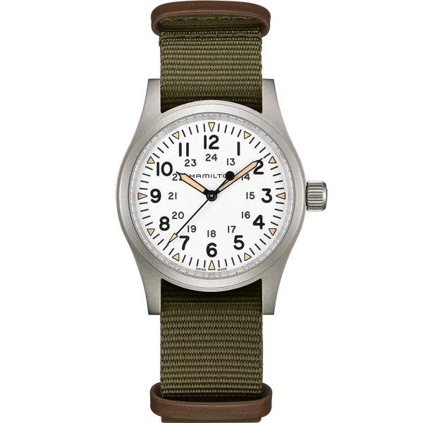 Hamilton H69439411 Khaki Field Mechanical 38mm White Dial