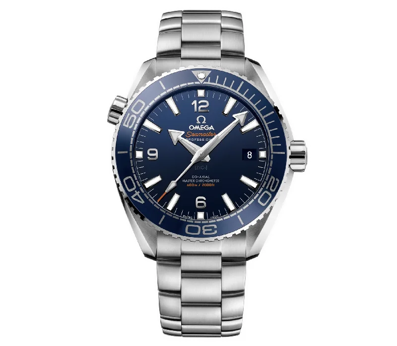 44mm Planet Ocean Blue Dial Stainless Steel Bracelet