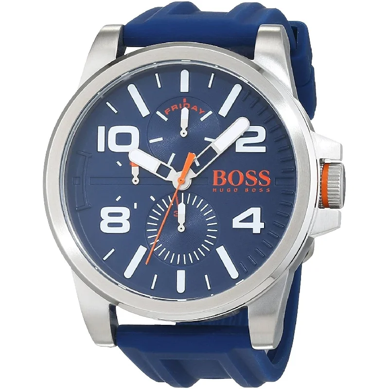 Hugo Boss Men's 1550008 Detroit Blue Silicone Watch